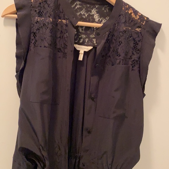 Rebecca Taylor Black Silk Lace Dress 4 - Picture 9 of 9